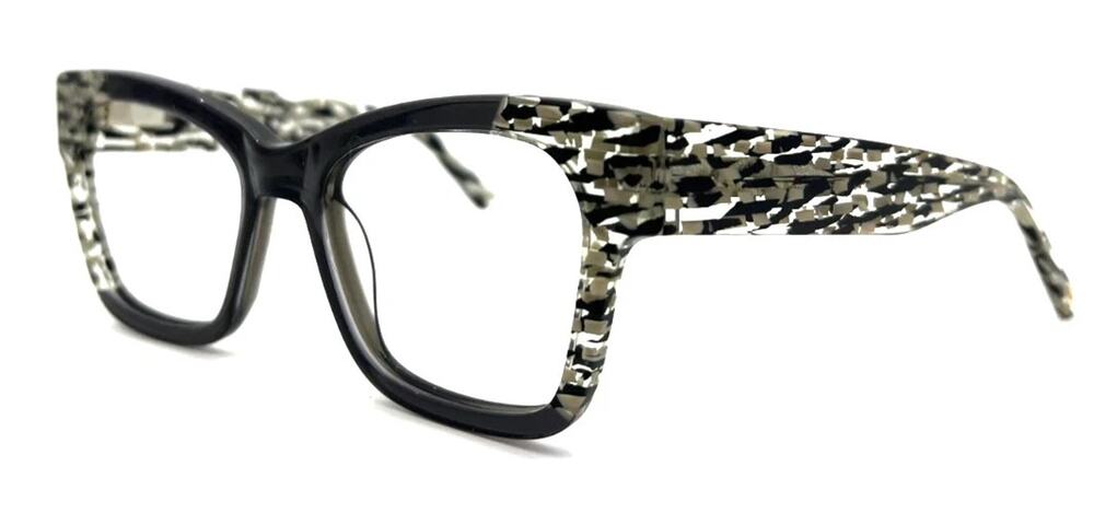 L.A.M.B. LA037 GRY GRAY AND MOSAIC AUTHENTIC EYEGLASSES 52-18
